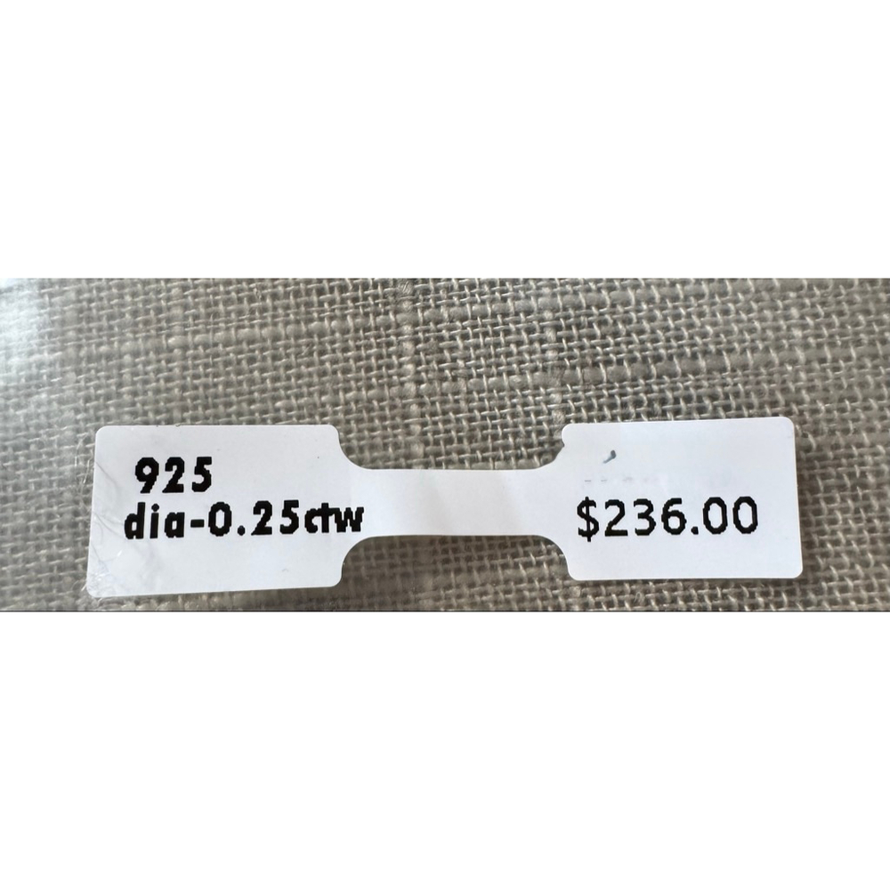 Sterling silver and diamond tennis bracelet 7 inches .25 ctw - Picture 6 of 6